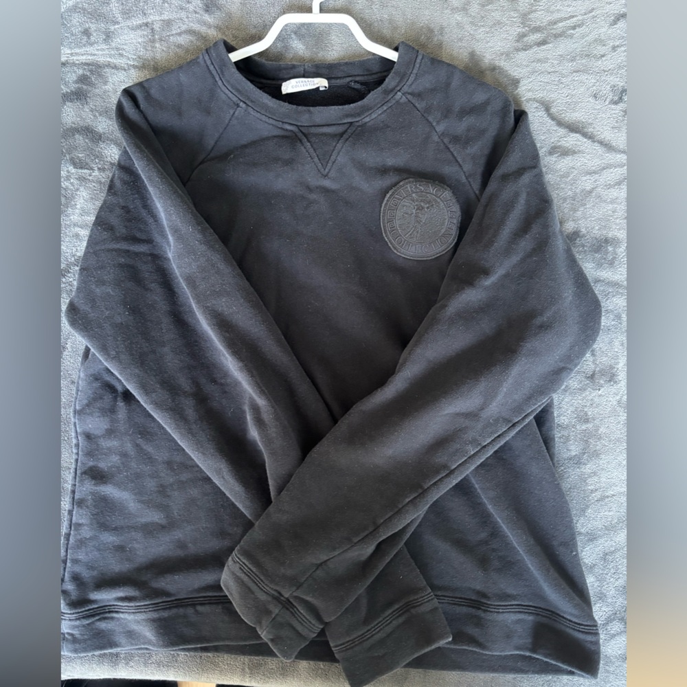 Versace Vintage Black Crewneck Sweater - Picture 2 of 3